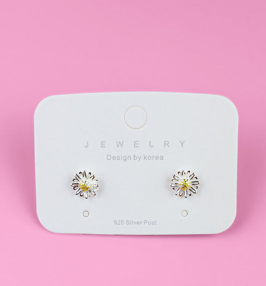 925 Sterling Silver flower earring (Large)