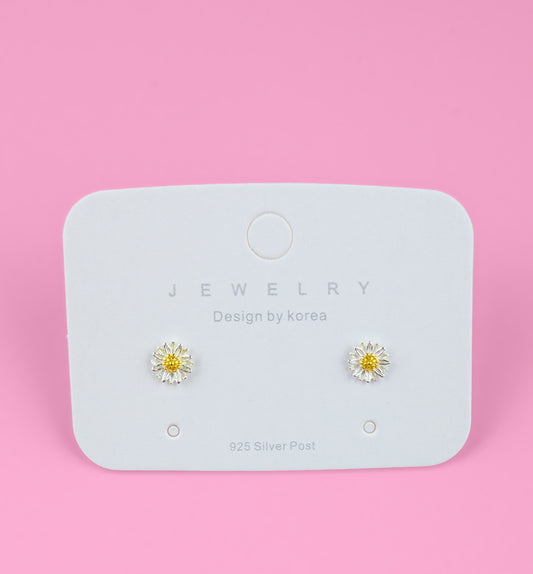 925 Sterling Silver flower earring (Small)