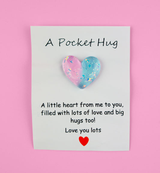 Resin Heart Pocket Hug