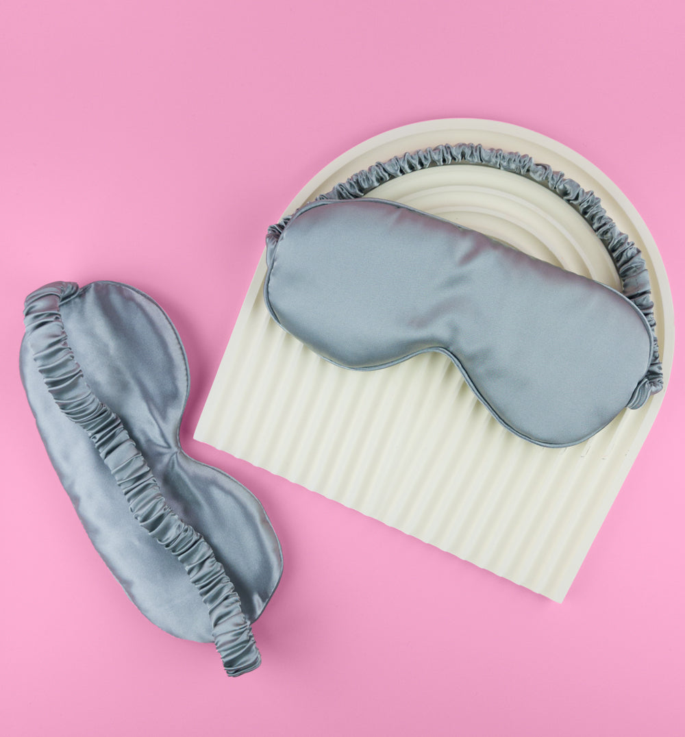 Grey Eye Mask – Soft Sleep Aid for Restful Nights & Relaxation