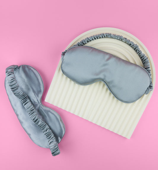 Grey Eye Mask – Soft Sleep Aid for Restful Nights & Relaxation