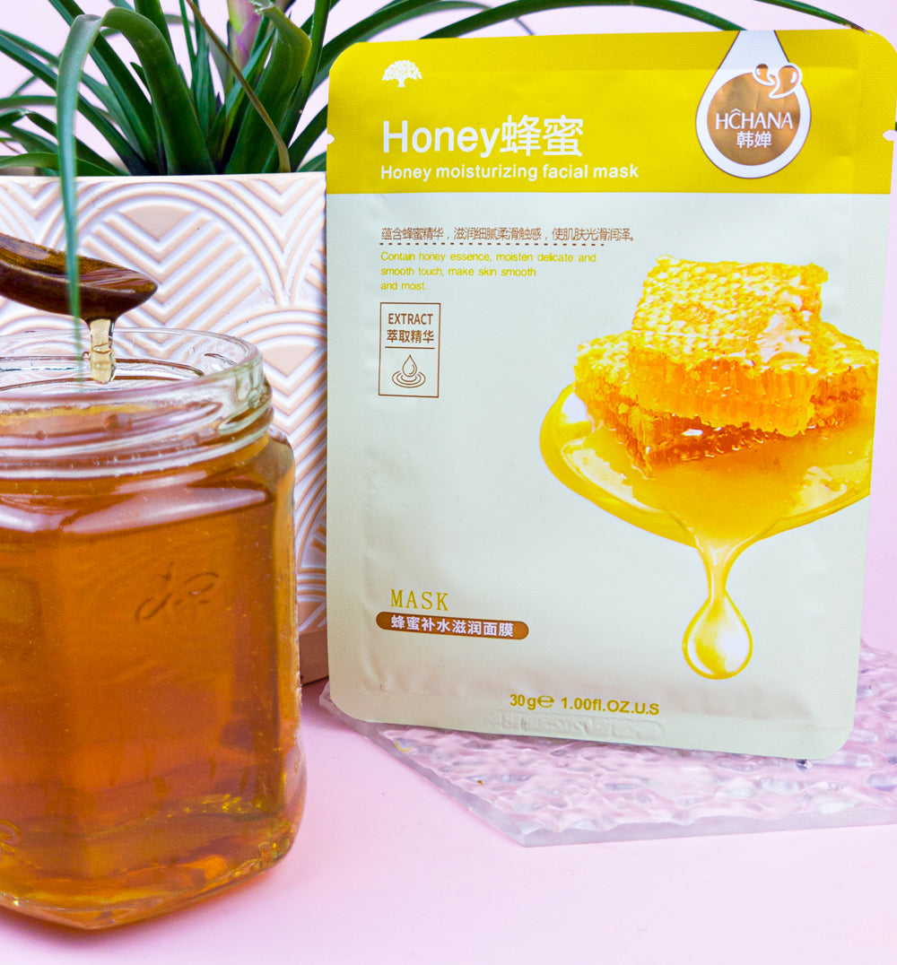 Honey Natural Essence Sheet Mask for smooth, hydrated skin.